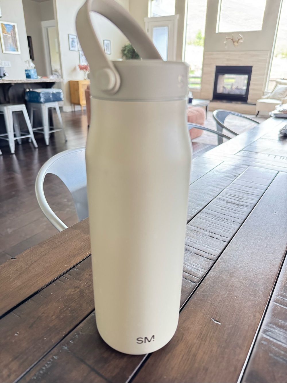 Simple Modern Mesa Stainless Steel Water Bottle - 34 oz Almond Birch